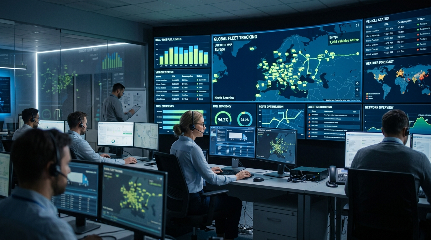 Centro de monitoreo dedicado 24/7 para custodia virtual de embarques y protección de carga