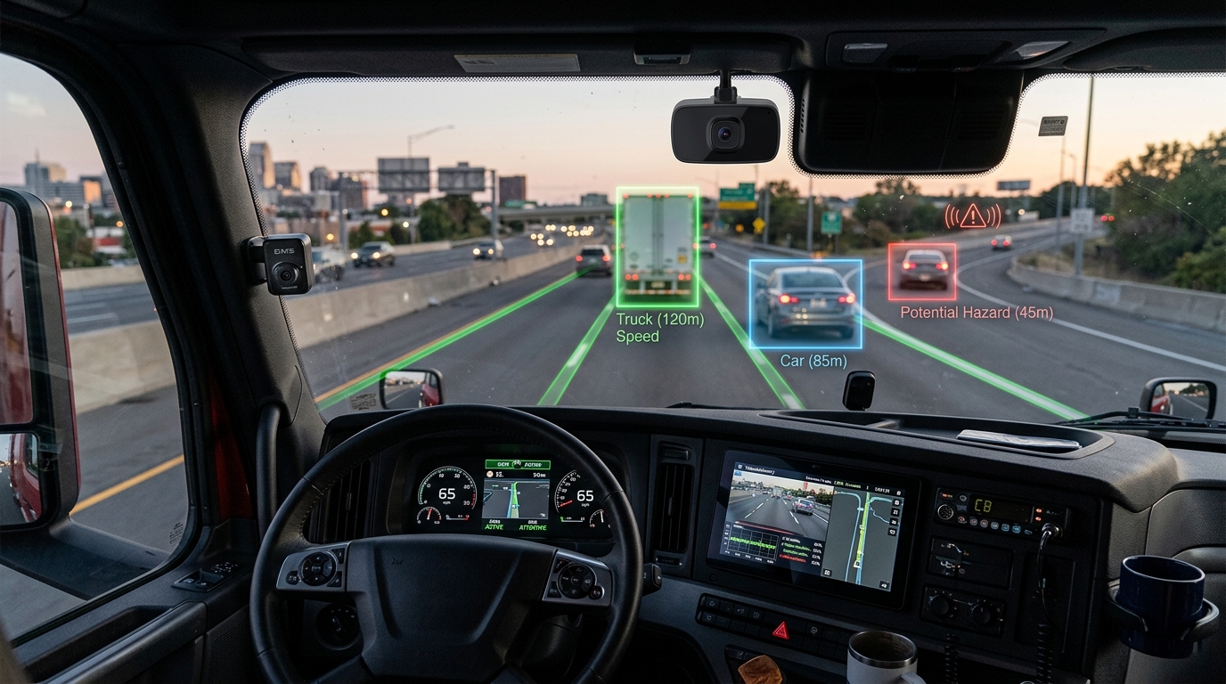 Cámaras de videotelemetría MDVR y dashcams para prevención de accidentes en flotas logísticas